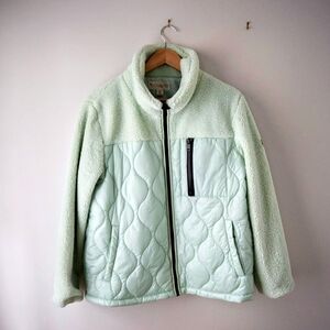 Koolaburra Light Green Sherpa Jacket